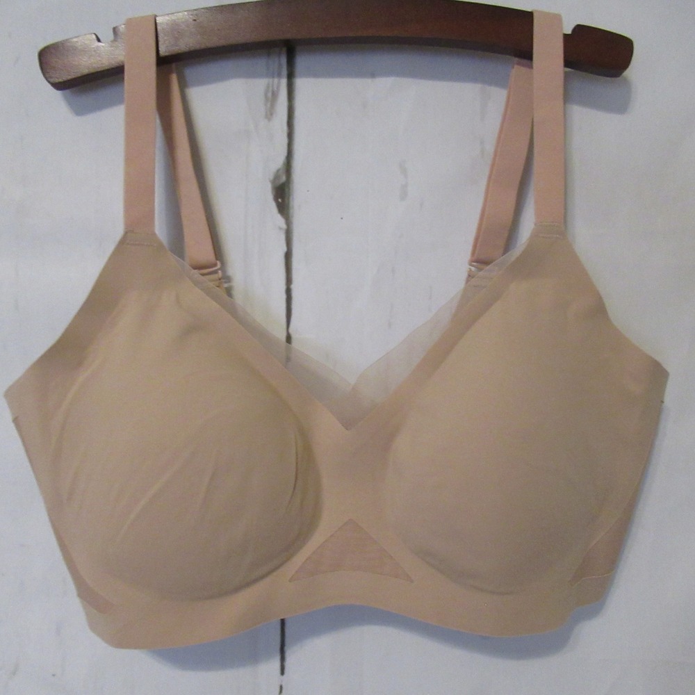 Honeylove Bra S Crossover Beige Tan Wireless Wire Free Bralette